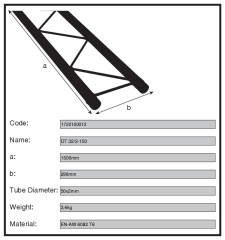 Dura Truss DT 32-150 straight