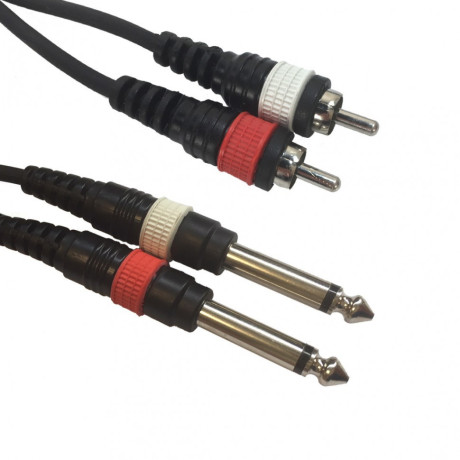 ADJ AC-2R-2J6M/1,5 RCA 2x mono 6,3 Jack 1,5m
