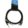ADJ AC-2R-2J6M/1,5 RCA 2x mono 6,3 Jack 1,5m