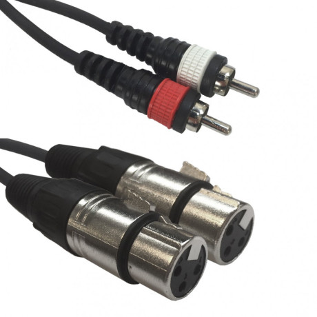 ADJ AC-2XF-2R/1,5 2 XLR female to 2 RCA1,5m