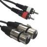 ADJ AC-2XF-2R/1,5 2 XLR female to 2 RCA1,5m