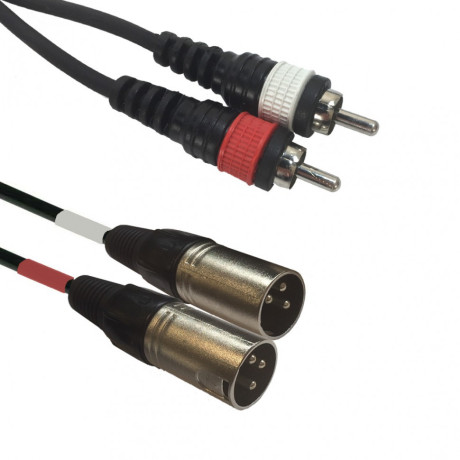 ADJ AC-2XM-2RM/3 2x XLR male to 2x RCA cinch