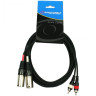 ADJ AC-2XM-2RM/3 2x XLR male to 2x RCA cinch