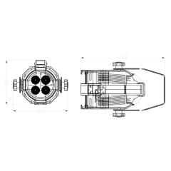 Elation Opti PAR 16 LED 4x1W cw/25 white