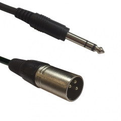 ADJ AC-XM-J6S/3 XLR male to 6,3 Jack Stereo