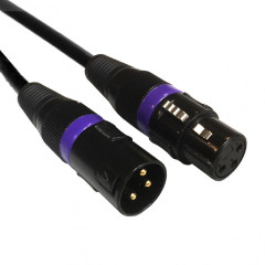 Кабель ADJ AC-DMX3/0,5 3 p. XLRm/3 p. XLRf 0,5m DMX