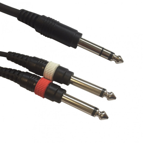Кабель ADJ AC-J6S-2J6M/3 Jack 6,3mm stereo/2x Jack